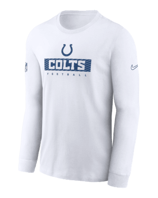 Мужская футболка Indianapolis Colts Sideline Team Issue Nike Dri-FIT NFL Long-Sleeve