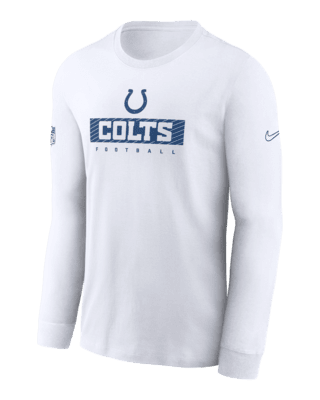 Indianapolis Colts Sideline Team Issue Men's Nike Dri-FIT NFL Long-Sleeve  T-Shirt