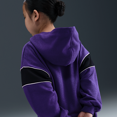Conjunto de sudadera con gorro sin cierre y leggings para niños talla pequeña Nike Varsity Prep