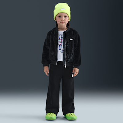 Chamarra bomber de piel sintética infantil Nike