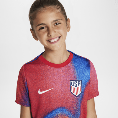 USMNT Academy Pro Big Kids' Nike Dri-FIT Soccer Pre-Match Short-Sleeve Top