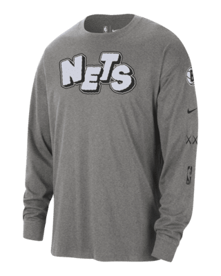 Мужская футболка Brooklyn Nets 2023/24 City Edition Nike NBA Max90 Long-Sleeve