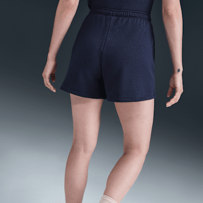 Nike Sportswear Chill Terry Pantalón corto de tejido French terry de talle medio de 10 cm - Mujer