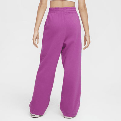 Nike Sportswear Club Fleece Girls' Wide-Leg Pants