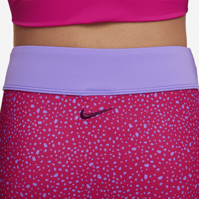 Nike Water Dots Big Kids' (Girls') Asymmetrical Top & High Waist Bikini  Set.