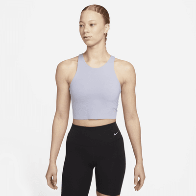 Camisola sem mangas recortada com sutiã incorporado Nike Yoga Dri
