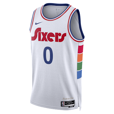 Tyrese Maxey Philadelphia 76ers 2024/25 City Edition Men's Nike Dri-FIT NBA Swingman Jersey