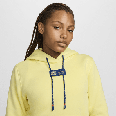 Sudadera con gorro sin cierre de fútbol Nike para mujer Club América Phoenix Fleece