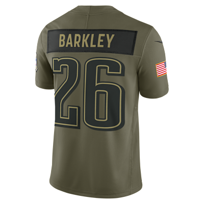 Saquon Barkley Philadelphia Eagles Salute to Service Men's Nike Dri-FIT NFL Limited Jersey