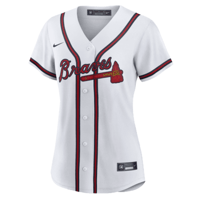 Men's Nike Atlanta Braves Home Replica Jersey (White) Small