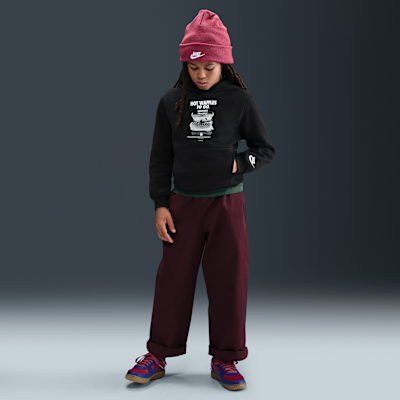 Sudadera con gorro para niños talla grande Nike Sportswear Club Fleece