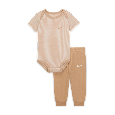 Nike Baby (0-6M) Striped Bodysuit and Joggers Set