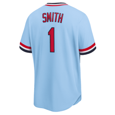 Autographed St. Louis Cardinals Ozzie Smith Fanatics Authentic White Nike  Cooperstown Collection Replica Jersey with The Wizard Inscription