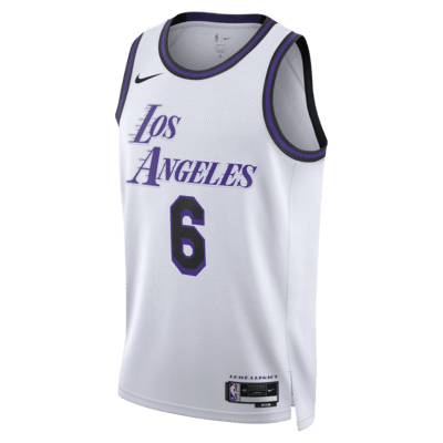 LeBron James Los Angeles Lakers City Edition Nike Dri-FIT NBA Swingman Jersey