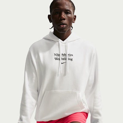 Sudadera con gorro sin cierre de halterofilia para hombre Nike