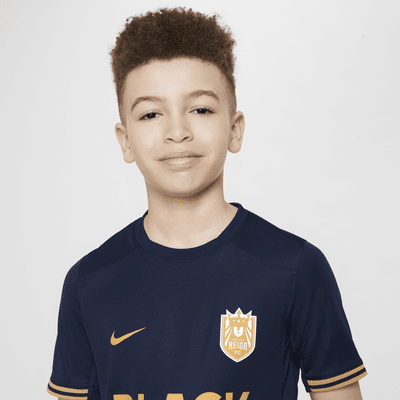 Jersey Nike Dri-FIT de la NWSL Replica para niños talla grande Seattle Reign 2024 Stadium Primary