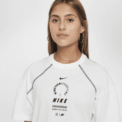 T-shirt o kroju oversize dla dużych dzieci (dziewcząt) Nike Sportswear