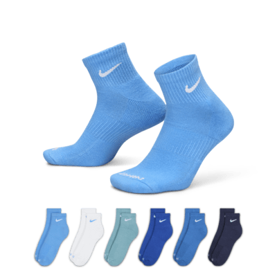 Calcetines al tobillo de entrenamiento Nike Everyday Plus Cushioned (6 pares)