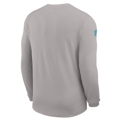 Miami Dolphins Sideline Coach Men's Nike Dri-FIT NFL Long-Sleeve Top