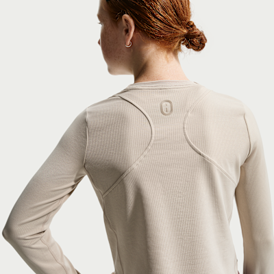 Nike MAVN Girls' Dri-FIT Ribbed Long-Sleeve Top