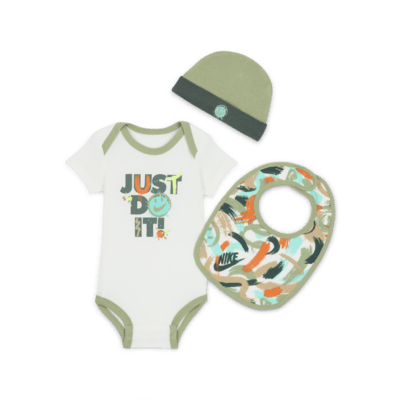 Conjunto de body de 3 piezas para bebé (de 0 a 9 meses) Nike Express Yourself