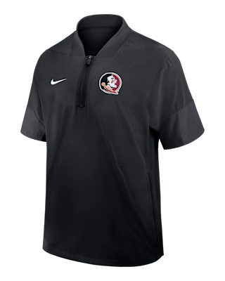 Мужская куртка Florida State Sideline Coach Nike College 1/2-Zip Short-Sleeve