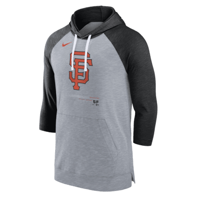 Nike Baseball (MLB San Francisco Giants) Men's 3/4-Sleeve Pullover Hoodie.