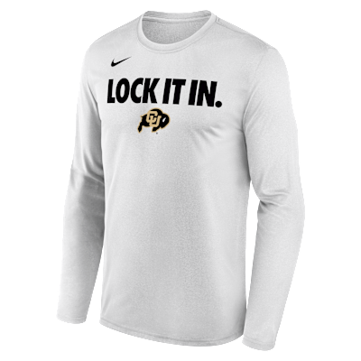 Colorado 2026 On-Court Bench Men's Nike Dri-FIT College Long-Sleeve T-Shirt
