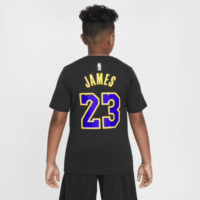 LeBron James Los Angeles Lakers City Edition Older Kids' (Boys') Nike NBA T-Shirt