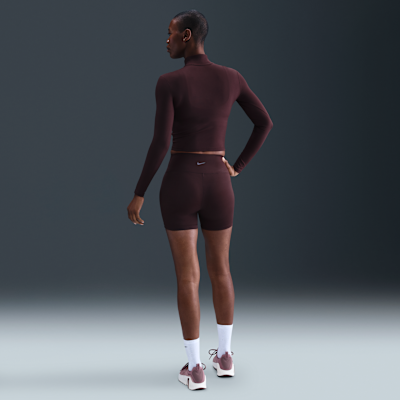 Camada intermédia com fecho a 1/4 Dri-FIT Nike One Fitted para mulher