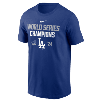 Playera Nike de la MLB para hombre Los Angeles Dodgers 2024 World Series Champions