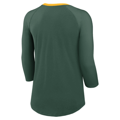 Green Bay Packers Women's Nike NFL 3/4-Sleeve T-Shirt