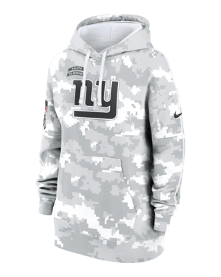 Женское худи New York Giants Salute to Service Primary Edge Club Nike NFL Pullover Hoodie