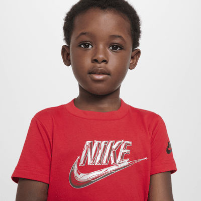 Playera metalizada Futura infantil Nike 