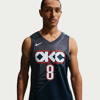 Jalen Williams Oklahoma City Thunder City Edition Men's Nike NBA Swingman Jersey