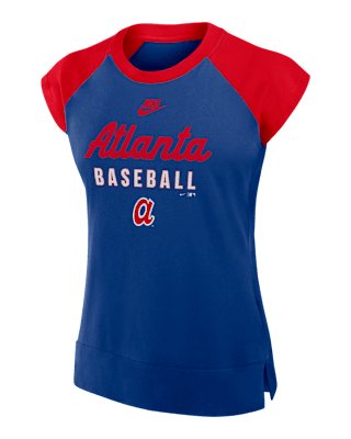 Женская футболка Atlanta Braves Cooperstown Women’s Nike Dri-FIT MLB Mid-Sleeve