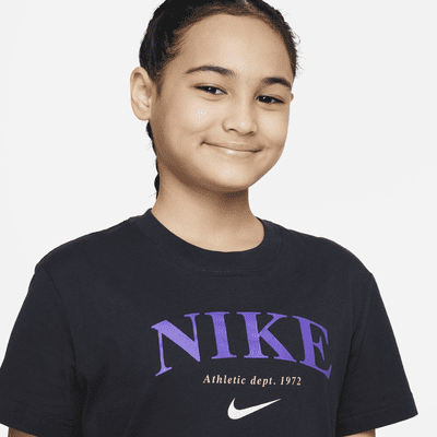 Playera para niña talla grande Nike Sportswear