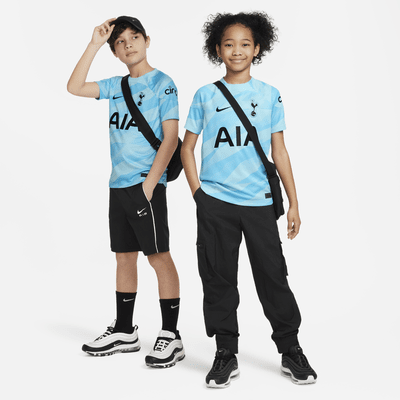 Tottenham Hotspur 2023/24 Stadium Goalkeeper Big Kids' Nike Dri-FIT Soccer Short-Sleeve Jersey