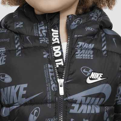 Chamarra acolchada con logo DNA infantil Nike