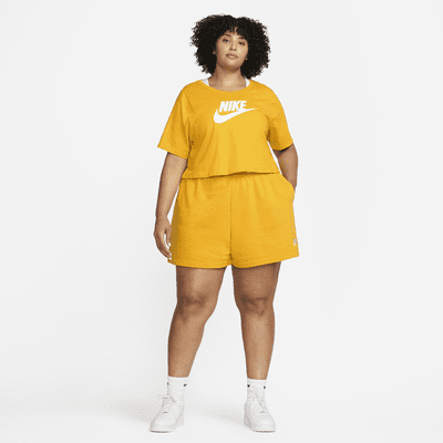 plus size yellow nike shirt