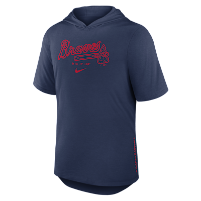 Atlanta Braves Arched Wordmark Men's Nike Dri-FIT MLB Hooded T-Shirt from Nike - $65