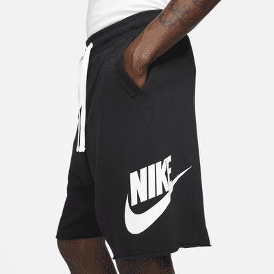 NA-C42 (Nike club alumni mens french terry shorts dark grey heather/wh –  Otahuhu Shoes