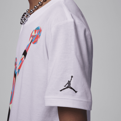 Playera con gráfico para niños talla grande Jordan Jumpman Heirloom
