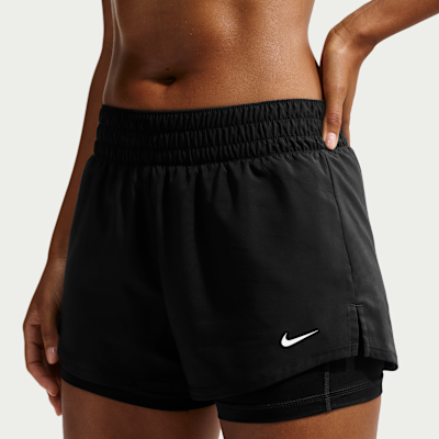 Nike One Women's Dri-FIT Mid-Rise 8cm (approx.) 2-in-1 Shorts