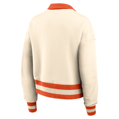 Clemson Legacy Women's Nike College Cropped 1/4-Zip Crew