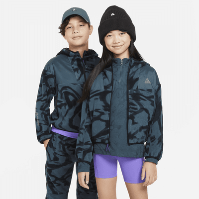 Sudadera con gorro de cierre completo para niños talla grande Nike ACG "Wolf Tree"