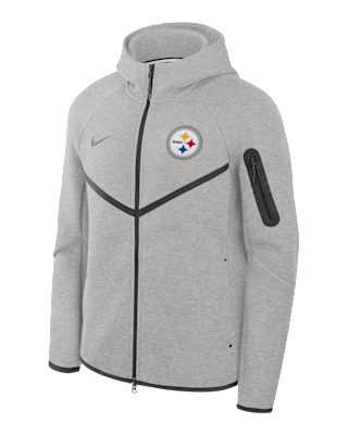 Мужская куртка Pittsburgh Steelers Tech Fleece Windrunner Nike NFL Full-Zip Hooded для бега