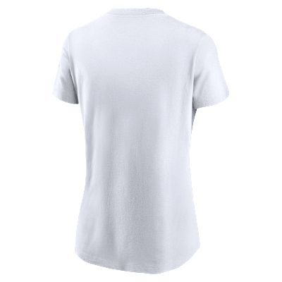 Playera universitaria Nike para mujer Penn State Athletic Prep Arch Local Script