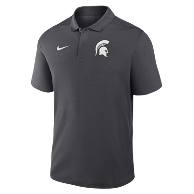 Michigan State Primetime Victory Primary Logo Men's Nike Dri-FIT College Polo