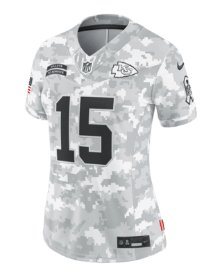 Женские джерси Patrick Mahomes Kansas City Chiefs Salute to Service Women’s Nike Dri-FIT NFL Limited Jersey